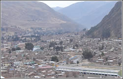 Huancavelica surrounded by mountains